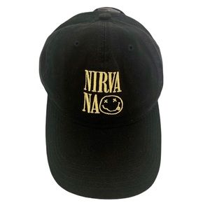 Nirvana unisex Cap Black Adjustable New